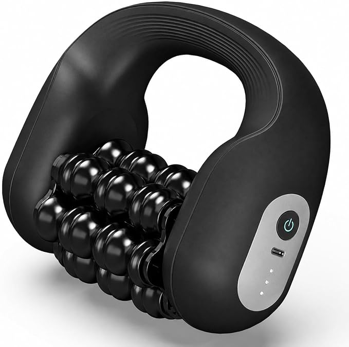 Electric Muscle Roller for Post-Workout Recovery, Handheld Rolling Massager