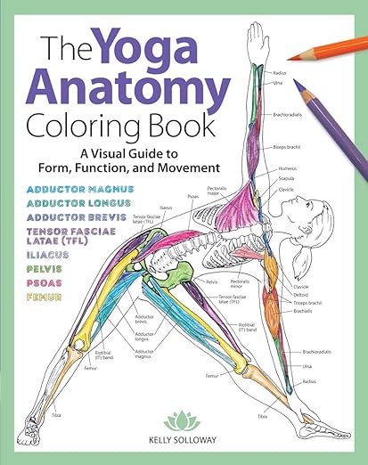 Yoga Anatomy Coloring Book: A Visual Guide to Form, Function, and Movement - An Educational Anatomy Coloring Book for Medical Students, Yoga ... & Adults (Volume 1) (Anatomy Coloring Books)     Paperback – Coloring Book, August 7, 2018