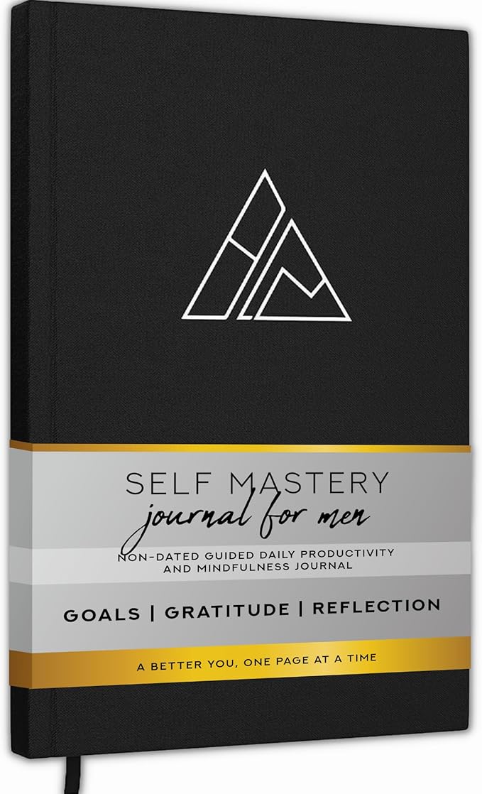 Self-Mastery Journal for Men - Gratitude Journals – 5 Minute Journal - Reflection Manifestation Journals for Mindfulness – Self Care Journal – Goal / Guided Gratitude Journal for Women & Men