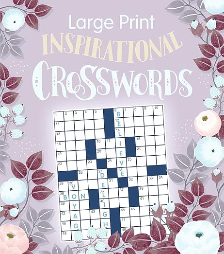 Large Print Inspirational Crosswords (Large Print Puzzle Books) Paperback – Large Print, January 21, 2020