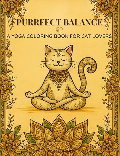Purrfect Balance: A Yoga Coloring Book for Cat Lovers Paperback – October 12, 2025