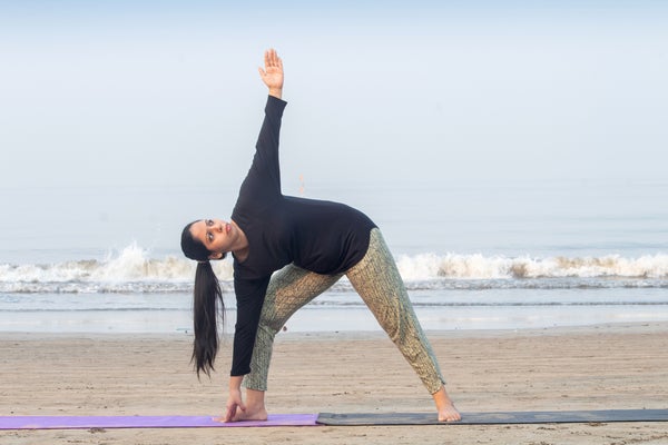Triangle Pose Trikonasana Bikram Hot Yoga