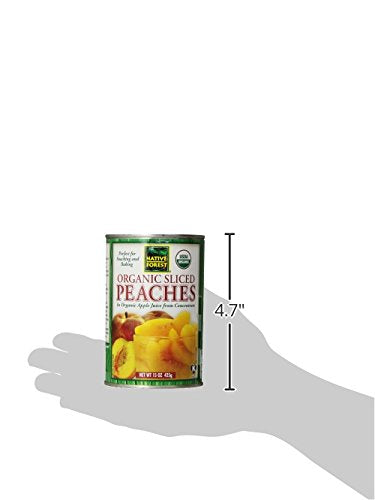 Native Forest Organic Sliced Peaches, 15 Ounce Cans (Pack of 6)