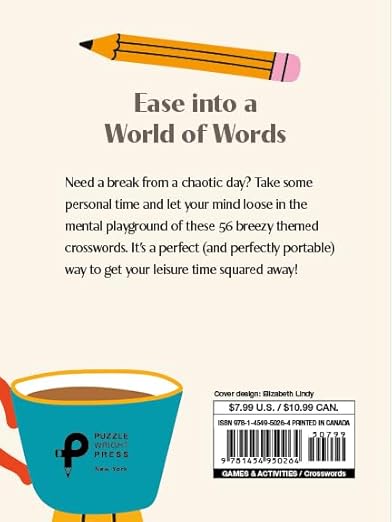 Pause for Puzzles: Easy Crosswords for Relaxation Paperback – November 21, 2023 - Forever Consciousness