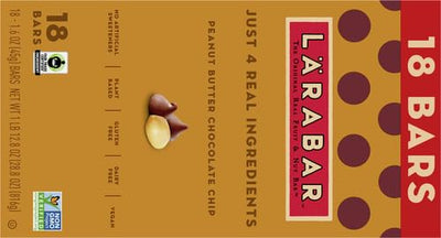 Larabar Peanut Butter Chocolate Chip, Gluten Free Fruit & Nut Bar, 18 Ct