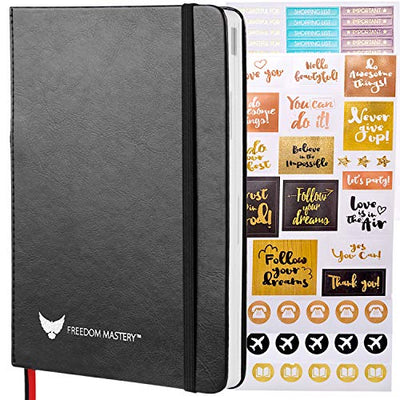 Manifestation Journal - 5 Minute Manifesting & Self Care Journal | 90 - Day Undated Daily Planner for Positivity, Affirmations & Gratitude | Guided Mindfulness, Reflection | Vision Board + Stickers - Forever Consciousness