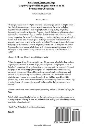 Rajashree's Pregnancy Yoga: Second Edition Paperback – August 31, 2017 - Forever Consciousness