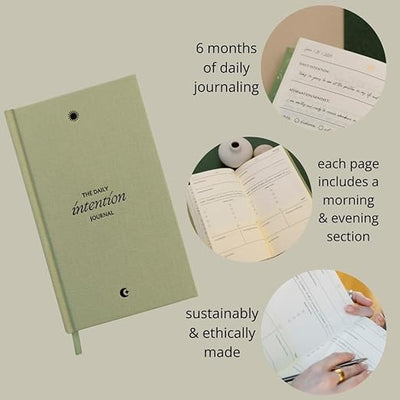 The Daily Intention Journal® - Inspirational Gratitude Motivation Reflection Manifestation Mindfulness Daily Journal - Eco - Friendly and Plastic - Free - Mantra® Brand Journal – January 1, 2023 - Forever Consciousness