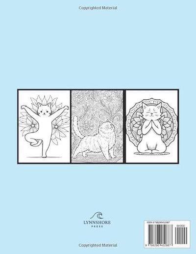 Yoga Cats: A Stress - Reducing Coloring Book for Pre - Teens, Teens, and Adults Paperback – September 19, 2025 - Forever Consciousness