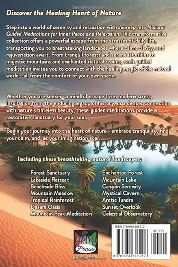 Journey Into Nature: Guided Meditations for Inner Peace and Relaxation Paperback – July 1, 2024 - Forever Consciousness