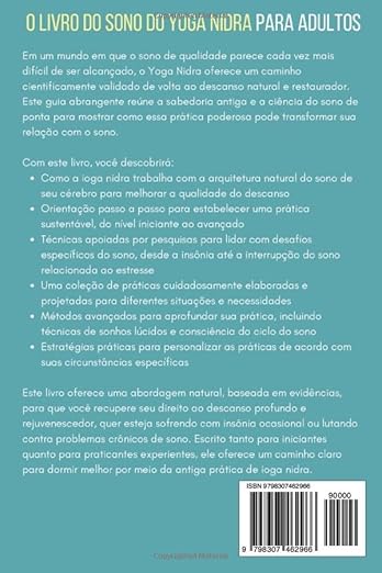 O livro do sono do Yoga Nidra para adultos: Scripts de meditação para sono profundo, alívio da insônia e sonhos lúcidos (Portuguese Edition) Paperback – January 18, 2025 - Forever Consciousness