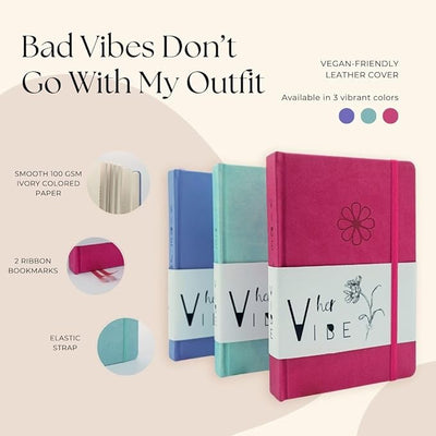 Her Vibe Journal | 13 - Week Guided Mindfulness Journal for Women | Fresh Daily Prompts, Activities & Inspiration | Elegant Design & Illustrations | Nurture Self - Love & Wellness | A5 | Gift Box Included - Forever Consciousness