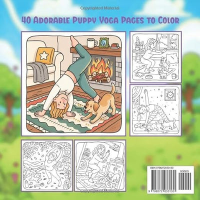 Puppy Yoga: A Cute People and Puppies Coloring Book for Relaxation and Joy: Find your calm… with a little help from a pack of playful puppies! Paperback – October 31, 2025 - Forever Consciousness