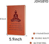 JOHSBYD Yoga Gifts Leather Notebook For Women Girls Every Morning We Are Born Again Leather Notebook Yoga Fans Gifts Birthday Christmas Gift for Friends Sisters Daughter (YOGA)