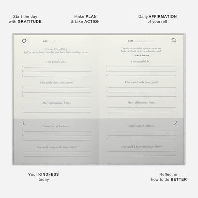 Daily Gratitude Journal for More Mindfulness, Affirmation, Happiness and Productivity - Simple Undated Effective Gratitude Journal for Women & Men - Forever Consciousness