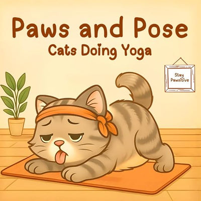 Paws and Pose: Adorable Cats Practicing Yoga – A Whimsical Coloring Book for Calm, Focus, and Feline Lovers (Cat Tales in Color: A Feline Coloring Journey)      Paperback – November 1, 2025