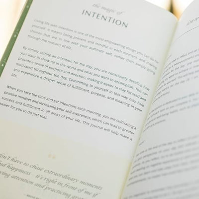 The Daily Intention Journal® - Inspirational Gratitude Motivation Reflection Manifestation Mindfulness Daily Journal - Eco - Friendly and Plastic - Free - Mantra® Brand Journal – January 1, 2023 - Forever Consciousness