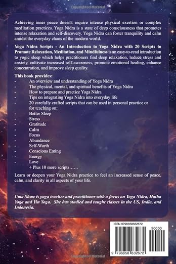 Yoga Nidra Scripts: An Introduction to Yoga Nidra with 20 Scripts to Promote Relaxation, Meditation, and Mindfulness (Transformative Yoga) Paperback – August 23, 2023 - Forever Consciousness