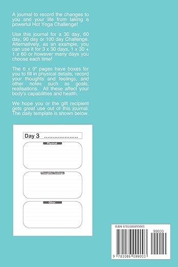 Hot Yoga Challenge 100 Days Journal - Strength: A fabulous notebook for recording your experiences and the effect on your body and mind. Placeholders ... for 10 day, 30, 60 , 90 or 100 days! Enjoy! Paperback – July 29, 2019 - Forever Consciousness