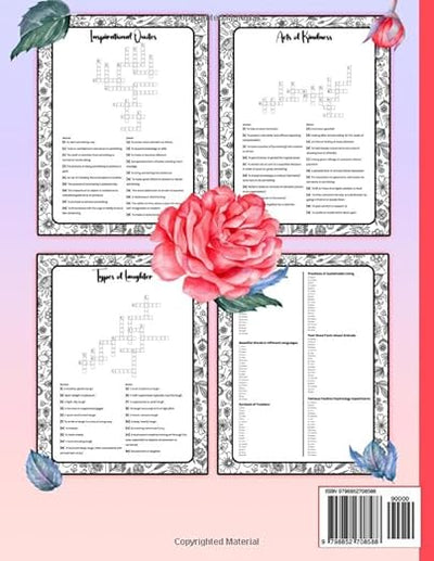 Positive Vibes Crossword Puzzle Book for Adults: Fun Trivia Crosswords Activity Book Paperback – July 18, 2023 - Forever Consciousness