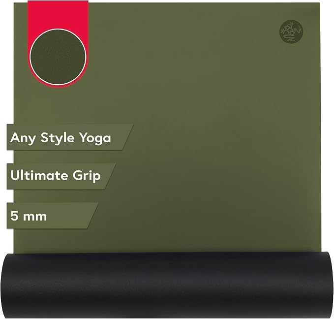 Manduka GRP Adapt Yoga Mat 71" - 5mm | Ultimate Grip | Sweat Ready for Any Style of Yoga | 71 x 24 x 1/16 inches