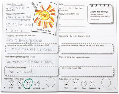 S&S Worldwide Teen Gratitude Journal Class Pack. 100 - pgs, Daily Prompts, Cover to Color, Inspiring Quotes, For Self - Esteem, Positive Thinking, Mindfulness, Resilience, Ages 12 and up, 6"x9", Pk 12 - Forever Consciousness