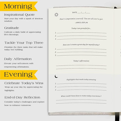 The Original Gratitude Journal - 5 Minute Gratitude Practice with Inspiring Prompts & Quotes for Mindfulness, Reflection & Personal Growth 2025 - Wellness Journal for Men & Women - Forever Consciousness