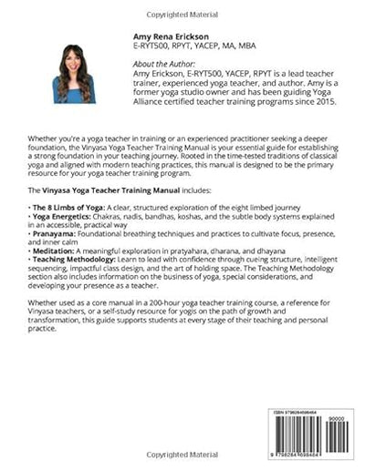 Vinyasa Yoga Teacher Training Manual (RYT200 Format): Yoga Philosophy • Pranayama • Energetics • Meditation • Teaching Methodology • 8 Limbs of Yoga (Yoga Teacher Training Manuals) Paperback – May 20, 2025 - Forever Consciousness
