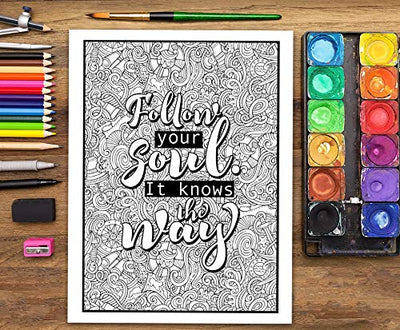 An Inspirational Colouring Book For Everyone: Be Fearless In The Pursuit Of What Sets Your Soul On Fire Paperback – Coloring Book, April 25, 2017 - Forever Consciousness