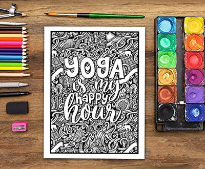 Yoga Life: A Snarky Adult Coloring Book Paperback – September 12, 2019 - Forever Consciousness