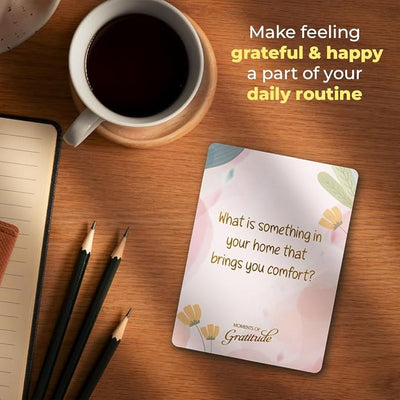 ThinkPsych Moments of Gratitude Deck - 52 Cards to Promote Positivity & Mindfulness - Positive Affirmations Cards & Uplifting Gifts - Inspiring Gratitude Journal Prompts - Forever Consciousness