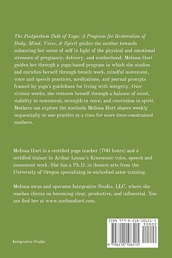 The Postpartum Path of Yoga: A Program for Restoration of Body, Mind, Voice, & Spirit Paperback – January 17, 2023 - Forever Consciousness