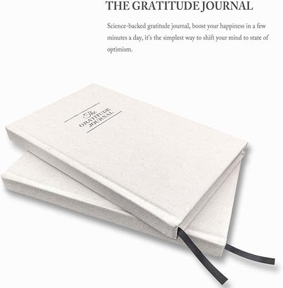 The Gratitude Journal for More Happiness, Optimism, Affirmation & Reflection - An Effective Manifestation Guide Journal, Undated Daily Journals for Women & Men (Beige) - Forever Consciousness