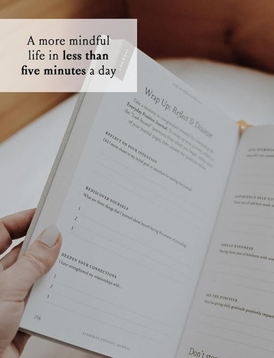 Everyday Positive Journal – Mindfulness & Gratitude Journal for Summer Self - Care | Daily Journal for Reflection, Growth & Joy | Minimalist Mental Wellness Journal for Women and Men - Forever Consciousness