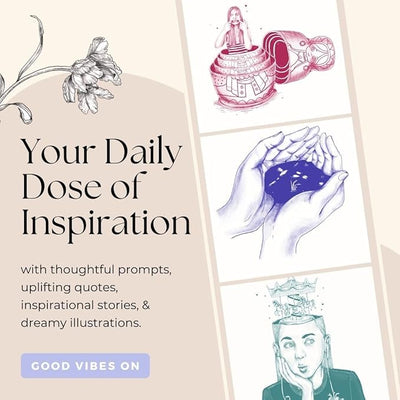Her Vibe Journal | 13 - Week Guided Mindfulness Journal for Women | Fresh Daily Prompts, Activities & Inspiration | Elegant Design & Illustrations | Nurture Self - Love & Wellness | A5 | Gift Box Included - Forever Consciousness