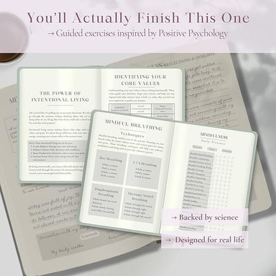 Mental Health Journal for Women: Guided Journal with Prompts for Mindfulness, Anxiety Relief, Self - Care & Gratitude – 90 - Day Reflection Gift Notebook - Forever Consciousness