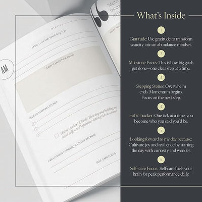 Daily Self Reflection & Productivity Journal - 90 Days of Focus, Self Challenge & Clarity – Achieve Bigger Goal & Adapt New Habits - Daily Prompts, Gratitude & Affirmations for Motivation - Forever Consciousness