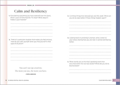 52 - Week Mental Health Journal: Guided Prompts and Self - Reflection to Reduce Stress and Improve Well - Being Paperback – August 10, 2021 - Forever Consciousness