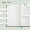 Day by Day Daily Gratitude Journal 2025 for Mindfulness, Happiness, Reflection, and Self Care, Undated Planner Gifts for Women & Men - Forever Consciousness