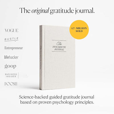 Intelligent Change: The Five Minute Journal - Original Daily Gratitude Journal 2024 for Happiness, Mindfulness, and Reflection - Daily Affirmations with Simple Guided Format - Undated Life Planner