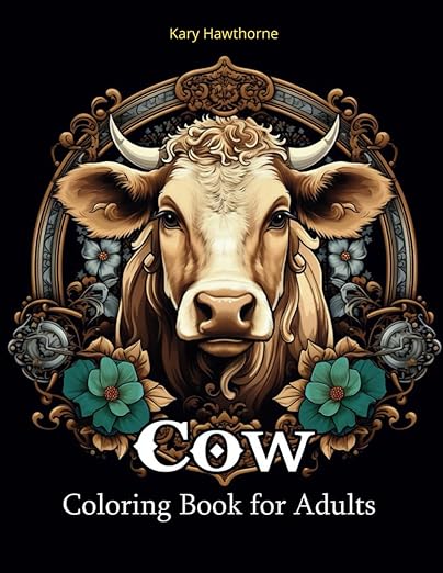 Cow Coloring Book for Adults: 50 Motivational Illustrations for Cow Lovers, Relaxation and Tranquility in Beautiful Coloring Pages for Adults, ... and Farmers!: Highland Cow Coloring Book      Paperback – December 9, 2023