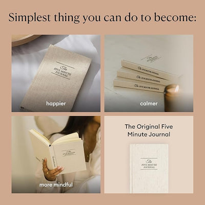 Intelligent Change The Five Minute Journal - Original Daily Gratitude Journal 2025 for Happiness, Mindfulness & Reflection - Daily Affirmations - Undated Planner Gifts for Women & Men - Forever Consciousness