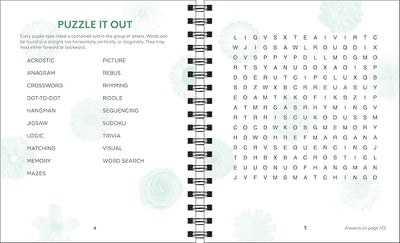 Brain Games - Everyday Mindfulness Word Search (White) Spiral - bound – December 1, 2018 - Forever Consciousness