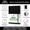 Journal For Men & Women - Gratitude Journal & Self Care Journal With Prompts - A5 Journaling Notebook - Black - Productivity Store - Forever Consciousness