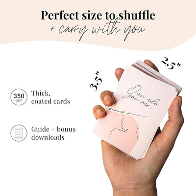 Manifestation Affirmation Cards for Women – 52 Positive Daily Quotes with Motivational Actions | Inspirational Mindfulness Deck for Self Care, Meditation, Productivity & Badass Confidence - Forever Consciousness