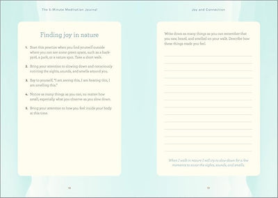 The 5 - Minute Meditation Journal: Quick Guided Meditations for a Calmer, Happier You Paperback – June 15, 2021 - Forever Consciousness