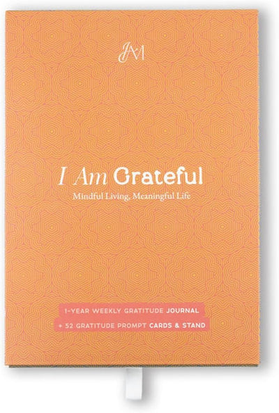 Daily Affirmation Cards & Gratitude Journal Set – 52 Guided Gratitude Prompts, A5 Stitched Journal, Wooden Stand & Guided Meditation | Self - Reflection & Mindfulness Gift for Women & Men - Forever Consciousness