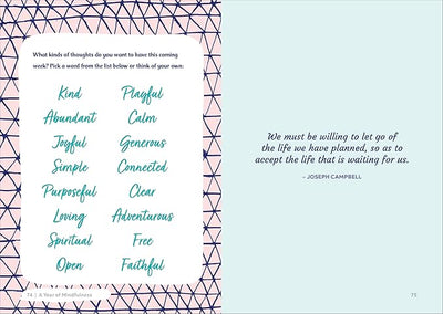 A Year of Mindfulness: A 52 - Week Guided Journal to Cultivate Peace and Presence (A Year of Reflections Journal) Paperback – Day to Day Calendar, October 15, 2019 - Forever Consciousness