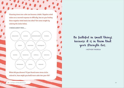 A Year of Mindfulness: A 52 - Week Guided Journal to Cultivate Peace and Presence (A Year of Reflections Journal) Paperback – Day to Day Calendar, October 15, 2019 - Forever Consciousness
