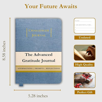 The Advanced Gratitude Journal | Affirmations, Purpose & Mindfulness | Daily Challenges & Habit Tracker for Growth | Diary Notebook for Reflection | Life Planner & Gratitude Journal for Women & Men - Forever Consciousness